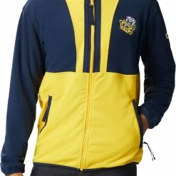 Wholesale 🤩 Columbia Men's Michigan Wolverines Blue Back Bowl Full-Zip Fleece Jacket ❤️