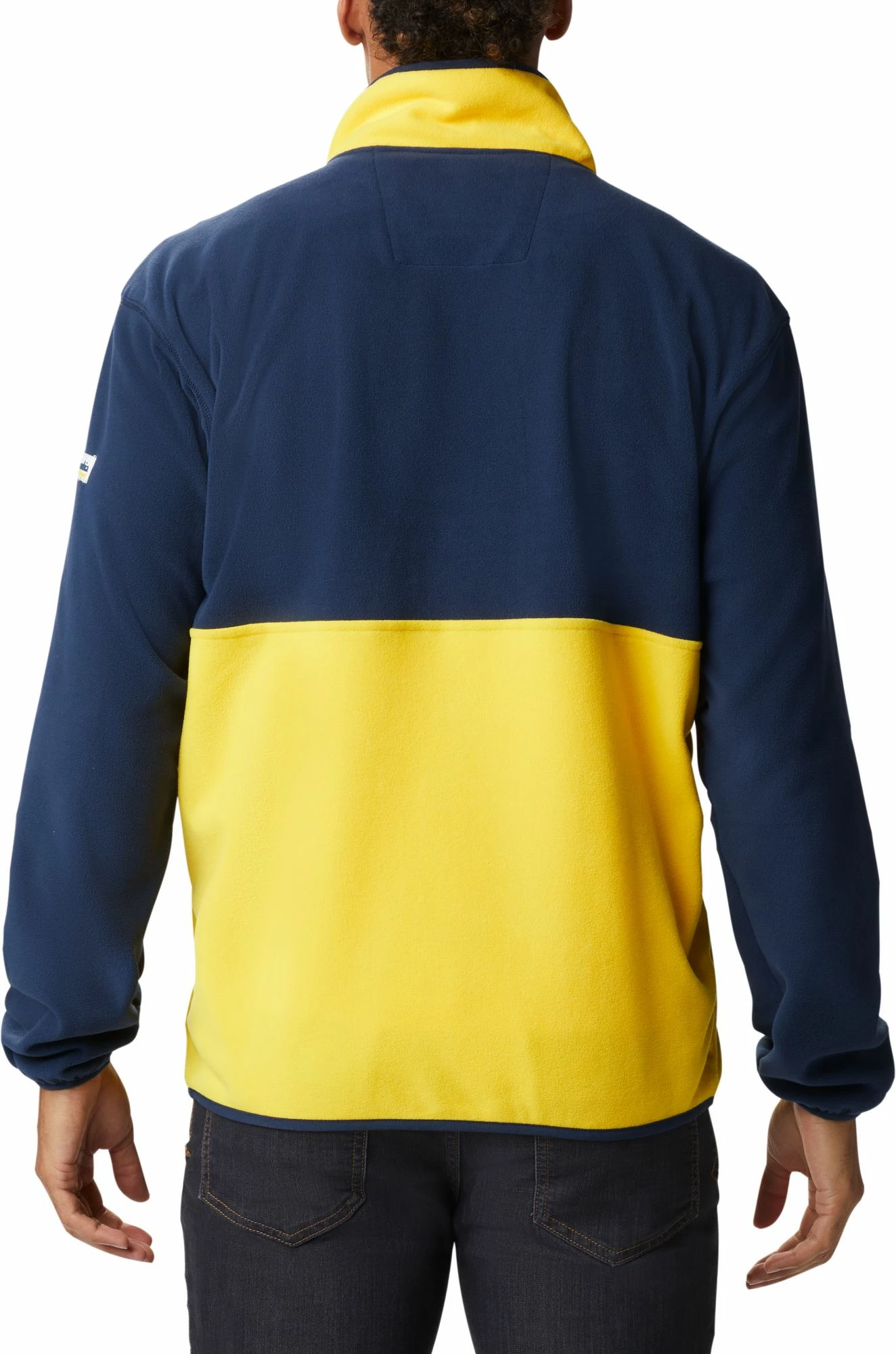Wholesale π€© Columbia Men's Michigan Wolverines Blue Back Bowl Full-Zip Fleece Jacket β€οΈ - Image 3