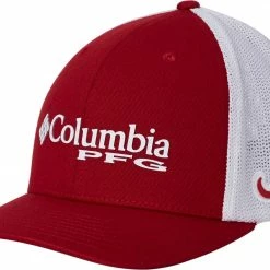 Best Pirce β¨ Columbia Men's Alabama Crimson Tide Crimson/White PFG Mesh Fitted Hat π