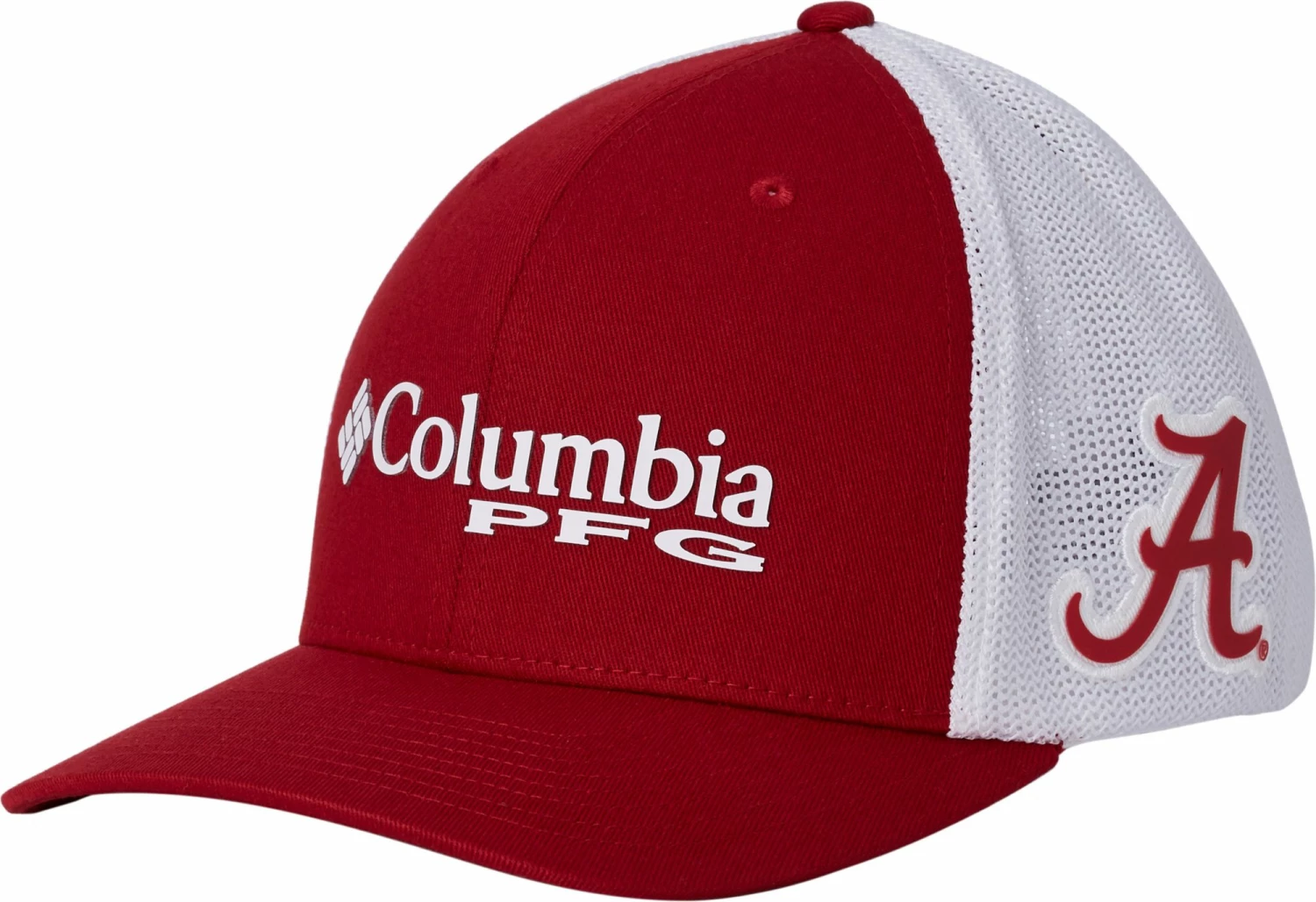 Best Pirce β¨ Columbia Men's Alabama Crimson Tide Crimson/White PFG Mesh Fitted Hat π
