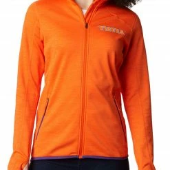 Best deal 🔥 Columbia 👩 Women's Clemson Tigers Orange Sapphire Trail Full-Zip Jacket 🧨