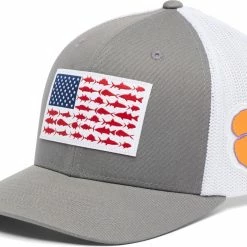 Brand new 🤩 Columbia Men's Clemson Tigers Grey PFG Flag Mesh Fitted Hat ❤️