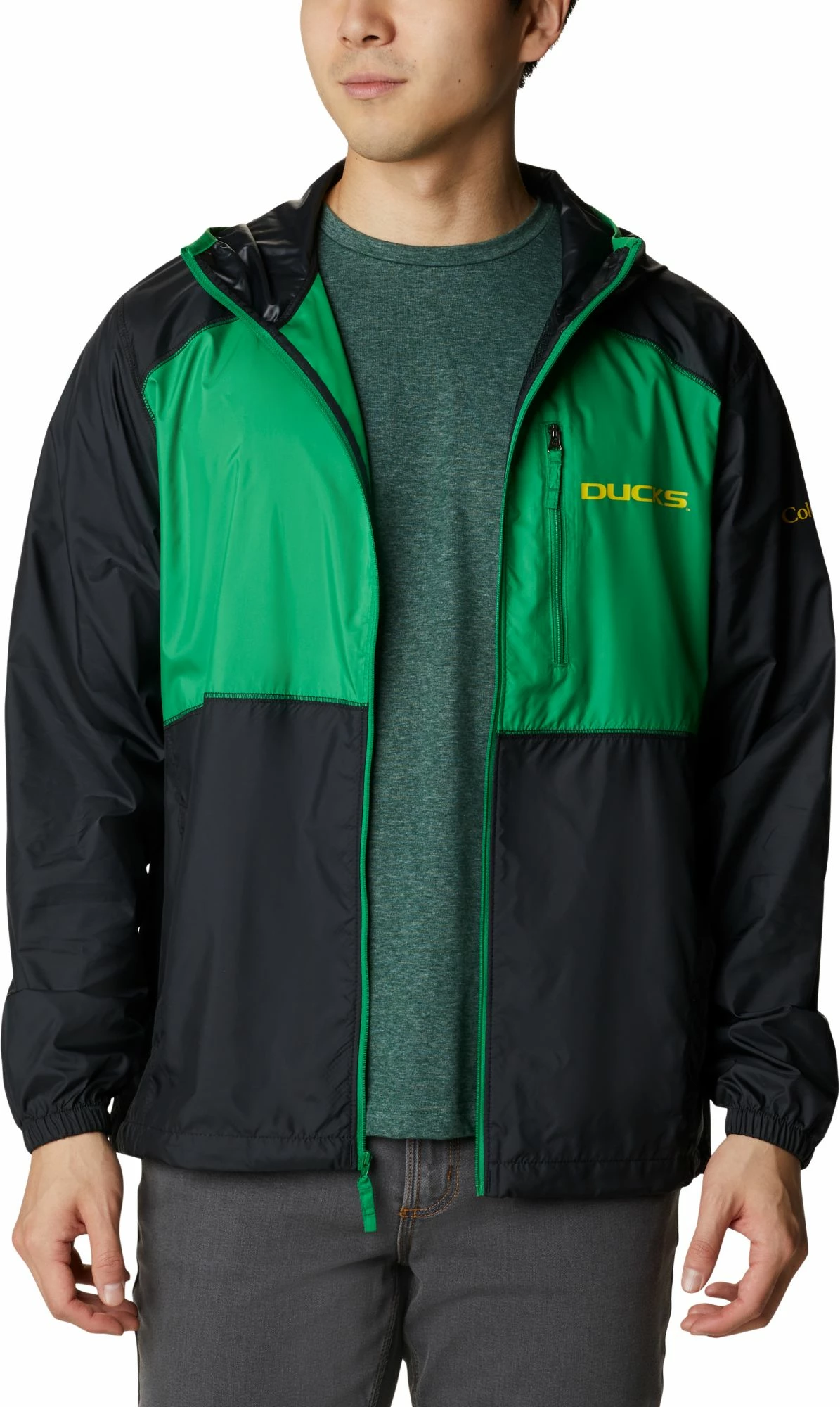 Buy π₯ Columbia Men's Oregon Ducks Black Flash Forward Full-Zip Jacket π