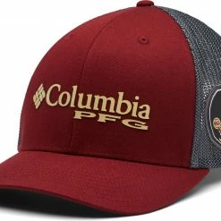 Outlet 😀 Columbia Men's Florida State Seminoles Garnet PFG Mesh Fitted Hat 👏