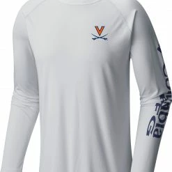 Best deal 🥰 Columbia Men's Virginia Cavaliers White Terminal Tackle Long Sleeve T-Shirt 🛒