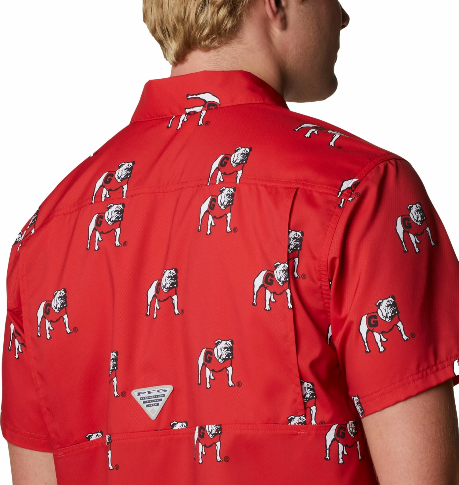 Brand new π― Columbia Men's Georgia Bulldogs Red Super Slack Button Down π Shirt π - Image 4