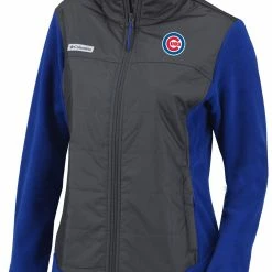 Brand new 🔥 Columbia 👩 Women's Chicago Cubs Blue Full-Zip Fleece Jacket 🔥