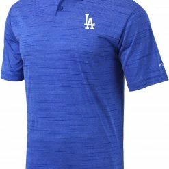 Promo 👏 Columbia Men's Los Angeles Dodgers Blue Omni-Wick Set Performance Polo 👏