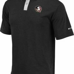 Top 10 🤩 Columbia Men's Florida State Seminoles Omni-Wick Range Performance Black Polo 🥰