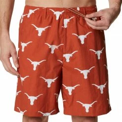 Hot Sale 😍 Columbia Men's Texas Longhorns Burnt Orange Backcast II Printed Performance Shorts 💯