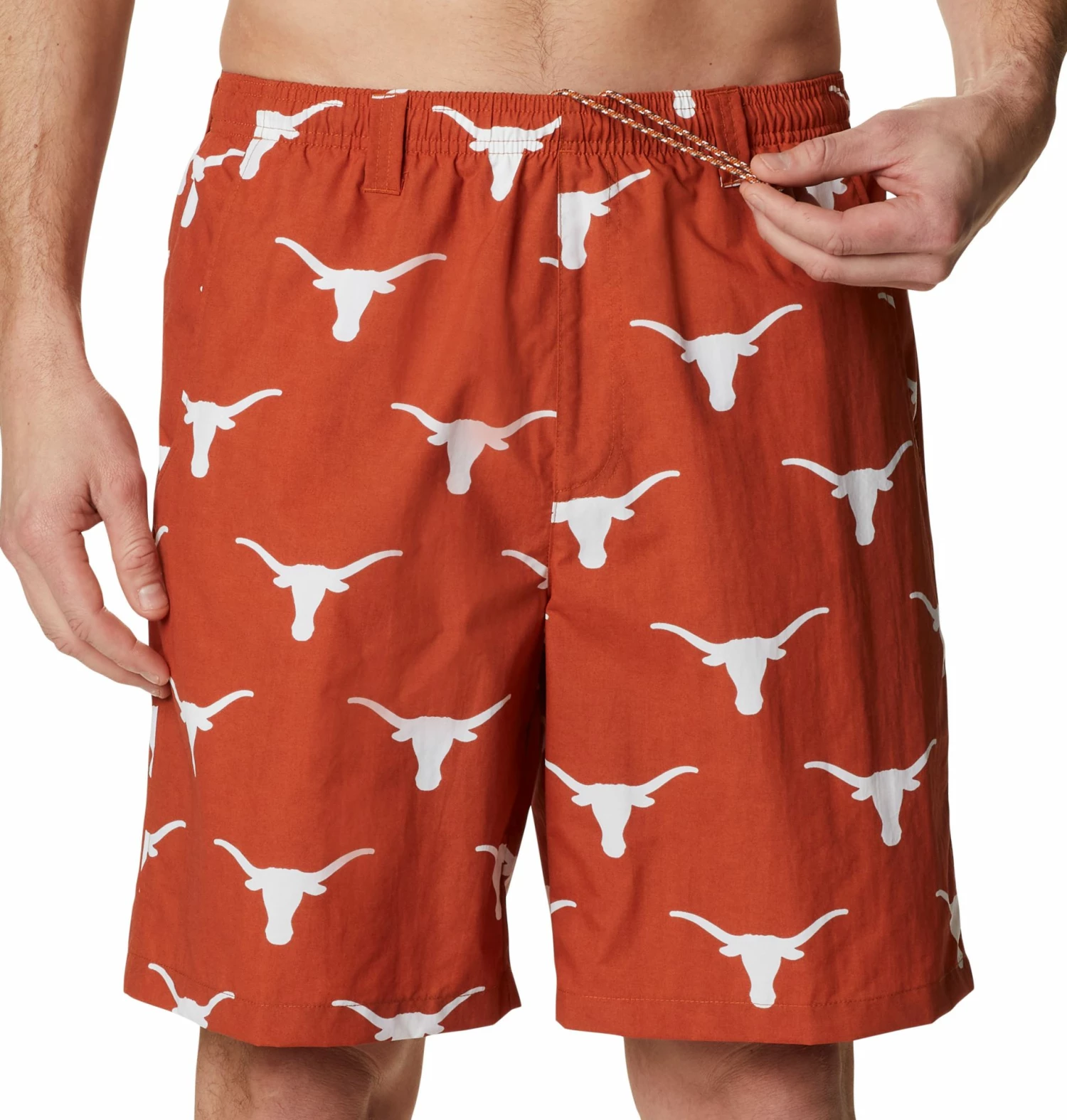 Hot Sale π Columbia Men's Texas Longhorns Burnt Orange Backcast II Printed Performance Shorts π―