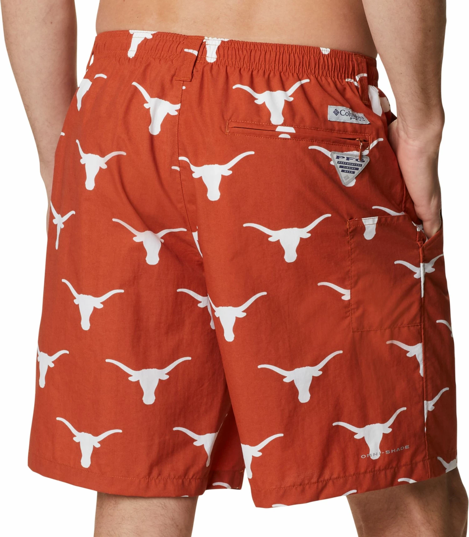 Hot Sale π Columbia Men's Texas Longhorns Burnt Orange Backcast II Printed Performance Shorts π― - Image 2