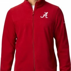 New π Columbia Men's Alabama Crimson Tide Crimson Flanker Full-Zip Fleece Jacket β€οΈ