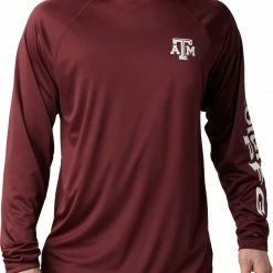 Brand new ❤️ Columbia Men's Texas A&M Aggies Maroon Terminal Tackle Long Sleeve T-Shirt ⌛