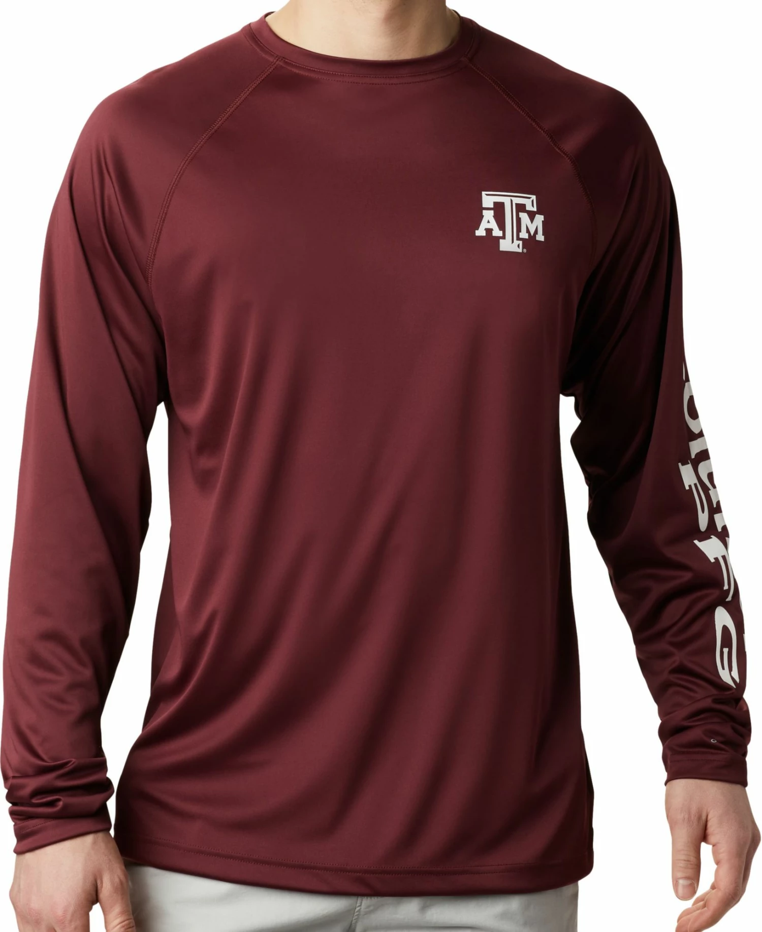 Brand new β€οΈ Columbia Men's Texas A&M Aggies Maroon Terminal Tackle Long Sleeve T-Shirt β