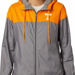 Best Sale 🌟 Columbia 👩 Women's Tennessee Volunteers Tennessee Orange/Grey CLG Flash Forward Lined Jacket 🛒