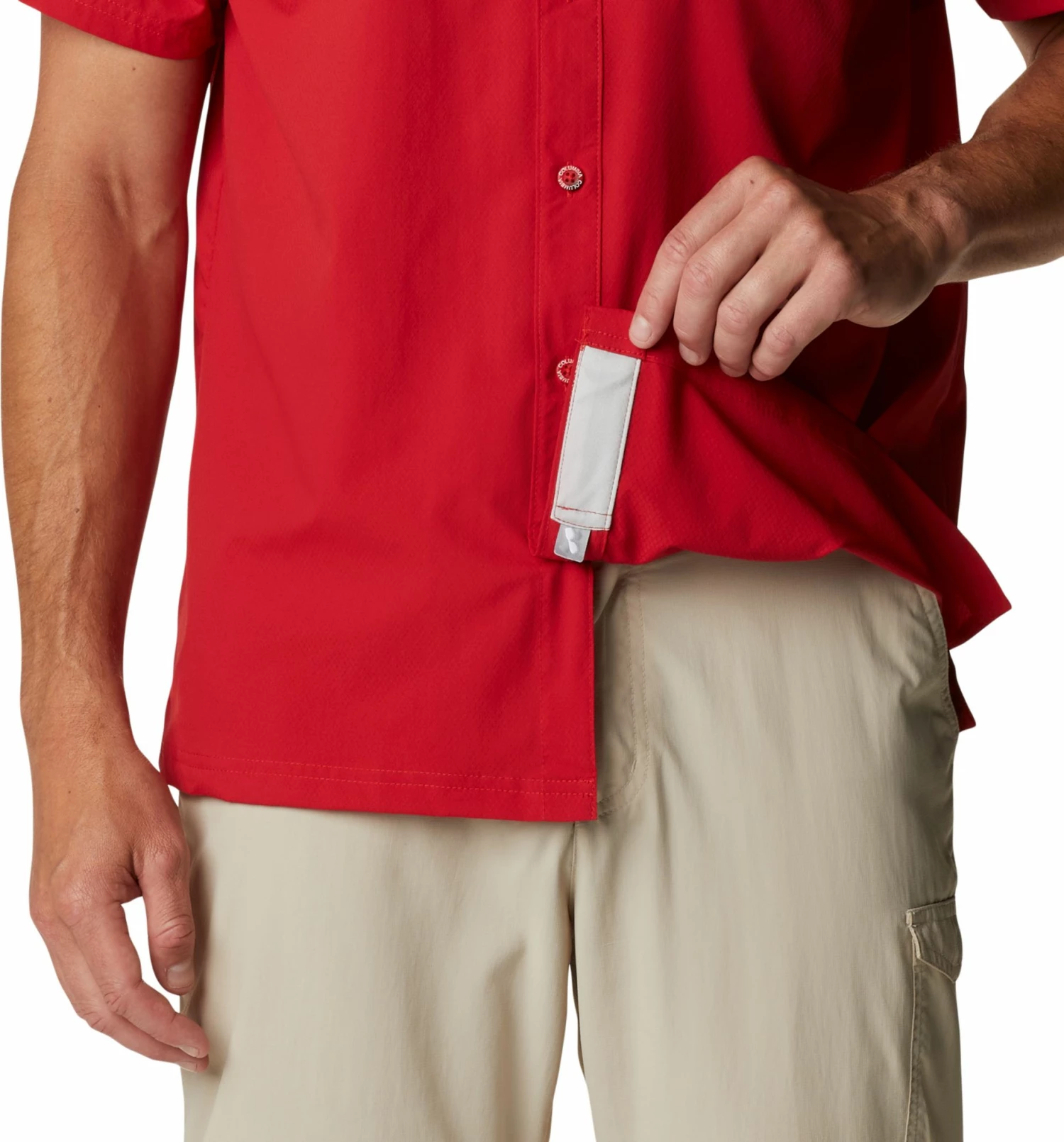 New β¨ Columbia Men's Ohio State Buckeyes Scarlet Slack Tide Button-Down π Shirt π - Image 5