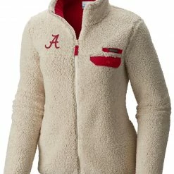 Buy ✔️ Columbia 👩 Women's Alabama Crimson Tide Mountainside Full-Zip White Jacket ❤️