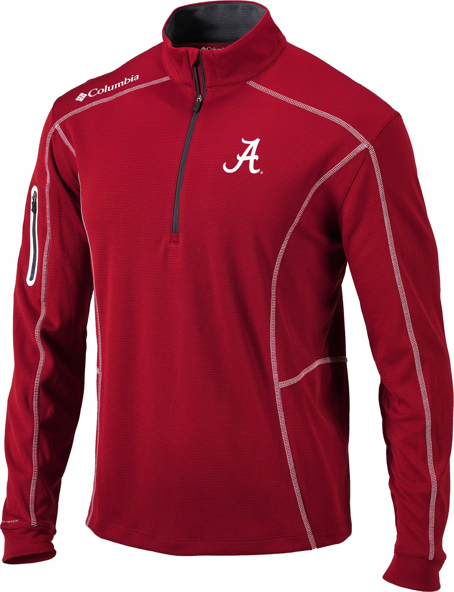 Cheapest π Columbia Men's Alabama Crimson Tide Crimson Shotgun Quarter-Zip π Shirt π