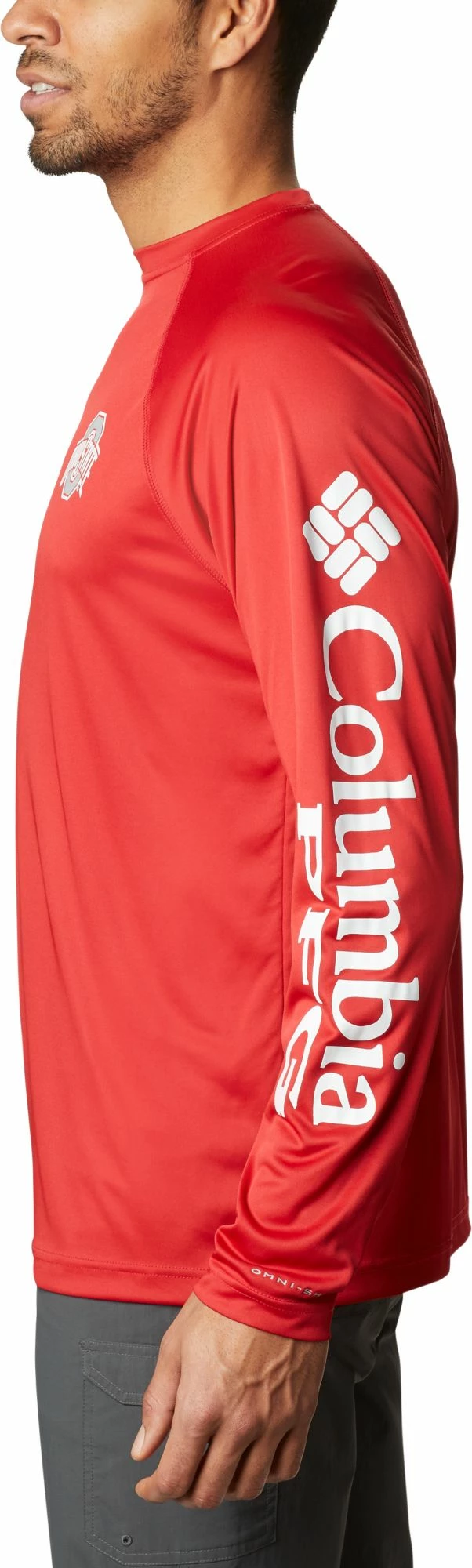 Budget π Columbia Men's Ohio State Buckeyes Scarlet Terminal Tackle Long Sleeve T-Shirt π€© - Image 3