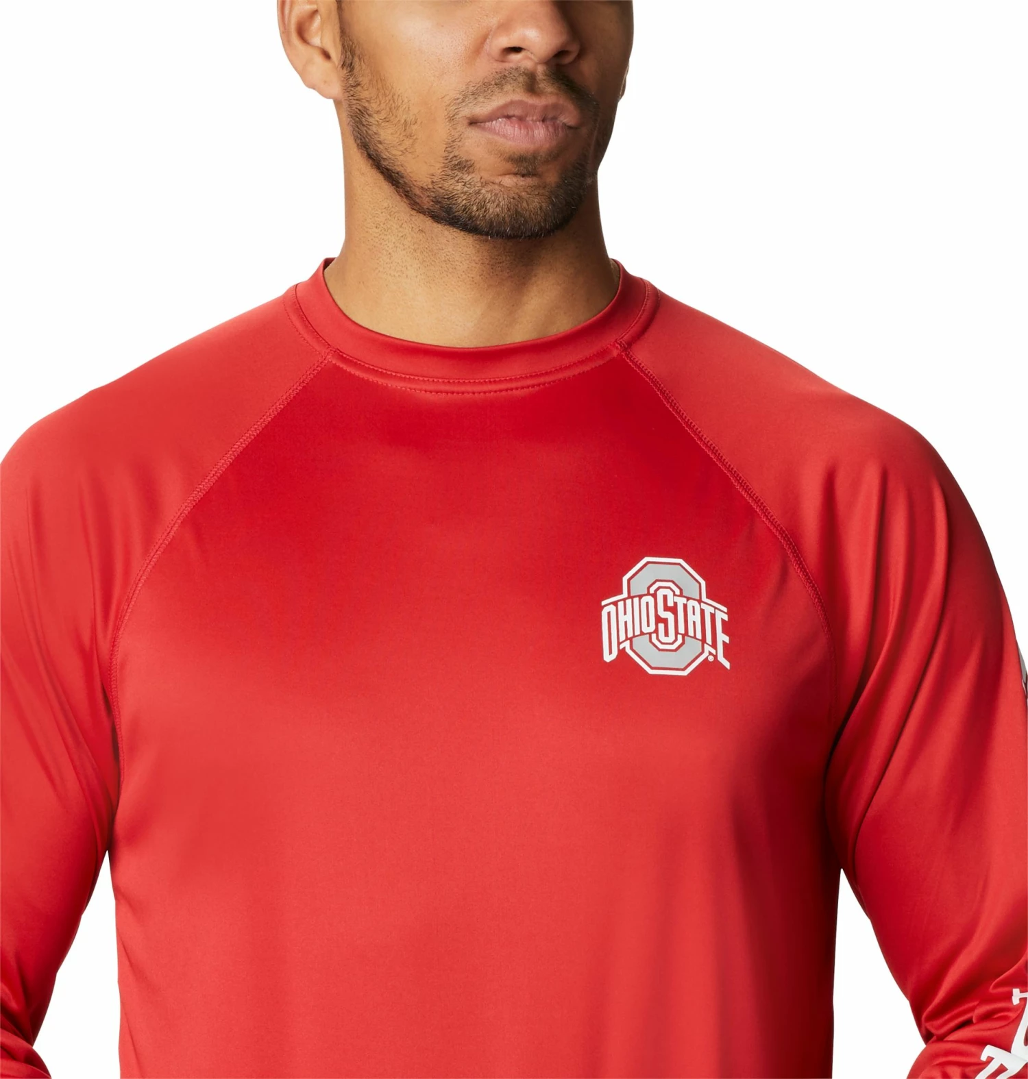 Budget π Columbia Men's Ohio State Buckeyes Scarlet Terminal Tackle Long Sleeve T-Shirt π€© - Image 4