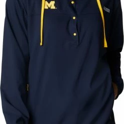Best Sale β€οΈ Columbia π© Women's Michigan Wolverines Blue PFG Tamiami Quarter-Snap Long Sleeve Hooded π Shirt π