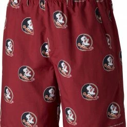 Best Sale 🔔 Columbia Men's Florida State Seminoles Garnet Backcast II Printed Performance Shorts 👏