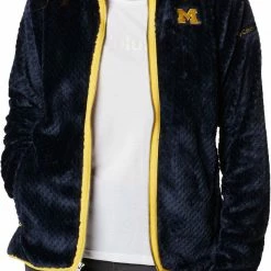 Best deal 🧨 Columbia 👩 Women's Michigan Wolverines Blue Fire Side Sherpa Full-Zip Jacket 👏