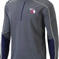 Best deal 🔥 Columbia Men's Cleveland Guardians Navy Shotgun 2.0 Quarter-Zip 👚 Shirt ⌛