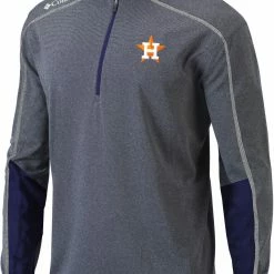 Coupon 🧨 Columbia Men's Houston Astros Navy Shotgun 2.0 Quarter-Zip 👚 Shirt ✔️