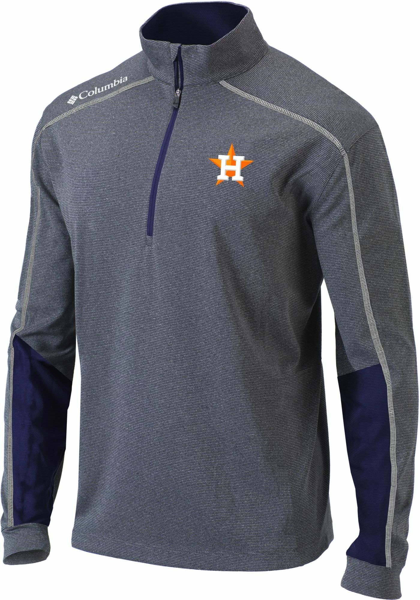 Coupon 𧨠Columbia Men's Houston Astros Navy Shotgun 2.0 Quarter-Zip π Shirt βοΈ