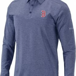 Best reviews of 🎁 Columbia Men's Boston Red Sox Navy Pin High Long Sleeve Polo ❤️