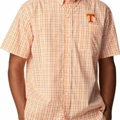 Top 10 ✨ Columbia Men's Tennessee Volunteers Tennessee Orange Rapid Rivers Button Down 👚 Shirt 🔔