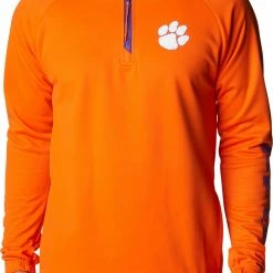 Best deal 👍 Columbia Men's Clemson Tigers Orange PFG Terminal Tackle Quarter-Zip Pullover 👚 Shirt ⭐