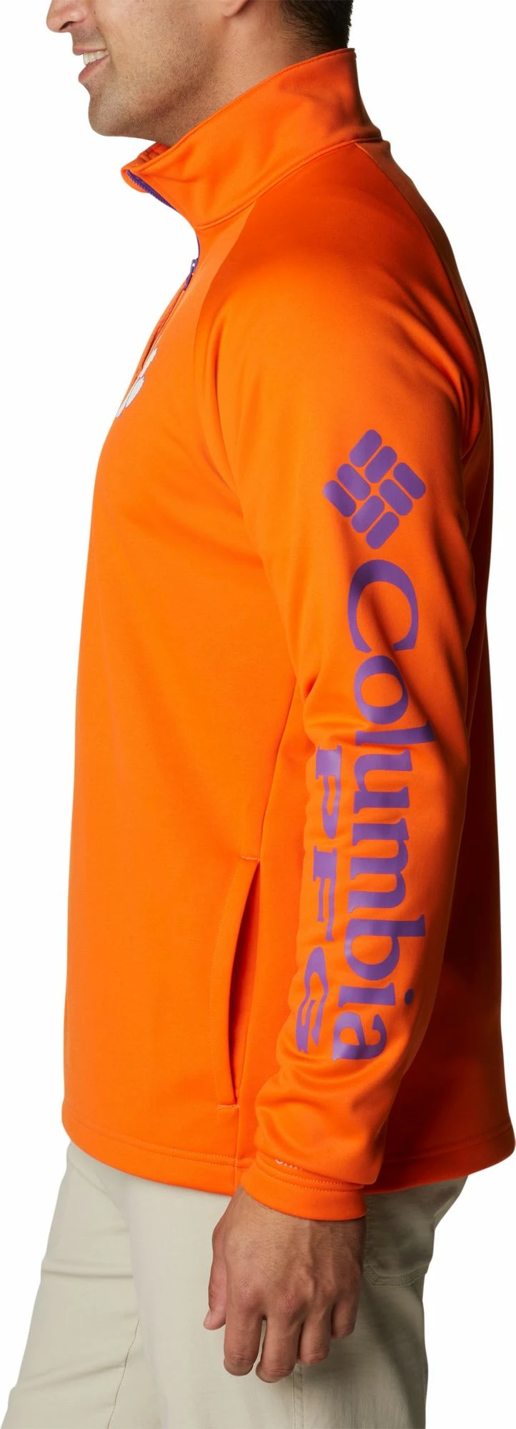 Best deal π Columbia Men's Clemson Tigers Orange PFG Terminal Tackle Quarter-Zip Pullover π Shirt β - Image 2