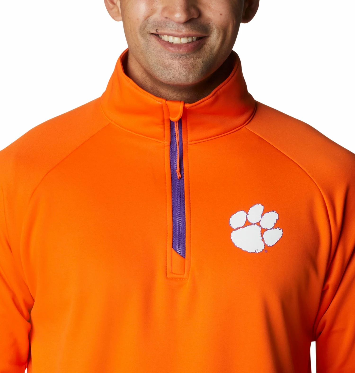 Best deal π Columbia Men's Clemson Tigers Orange PFG Terminal Tackle Quarter-Zip Pullover π Shirt β - Image 3
