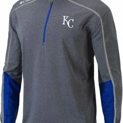 Best Pirce 👍 Columbia Men's Kansas City Royals Blue Shotgun 2.0 Quarter-Zip 👚 Shirt 🌟