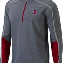 Brand new 🤩 Columbia Men's Los Angeles Angels Red Shotgun 2.0 Quarter-Zip 👕 Shirt ⭐