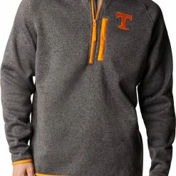 Coupon 😉 Columbia Men's Tennessee Volunteers Grey Canyon Point Half-Zip Pullover Fleece Jacket 😉