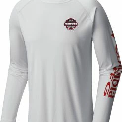 Hot Sale 🔔 Columbia Men's 2021 National Champions Georgia Bulldogs PFG Terminal Tackle Long Sleeve T-Shirt 🎉