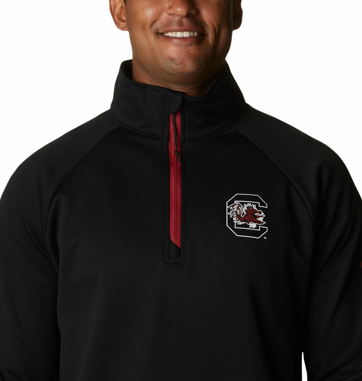 Outlet π Columbia Men's South Carolina Gamecocks Black PFG Terminal Tackle Quarter-Zip Pullover π Shirt π₯ - Image 3