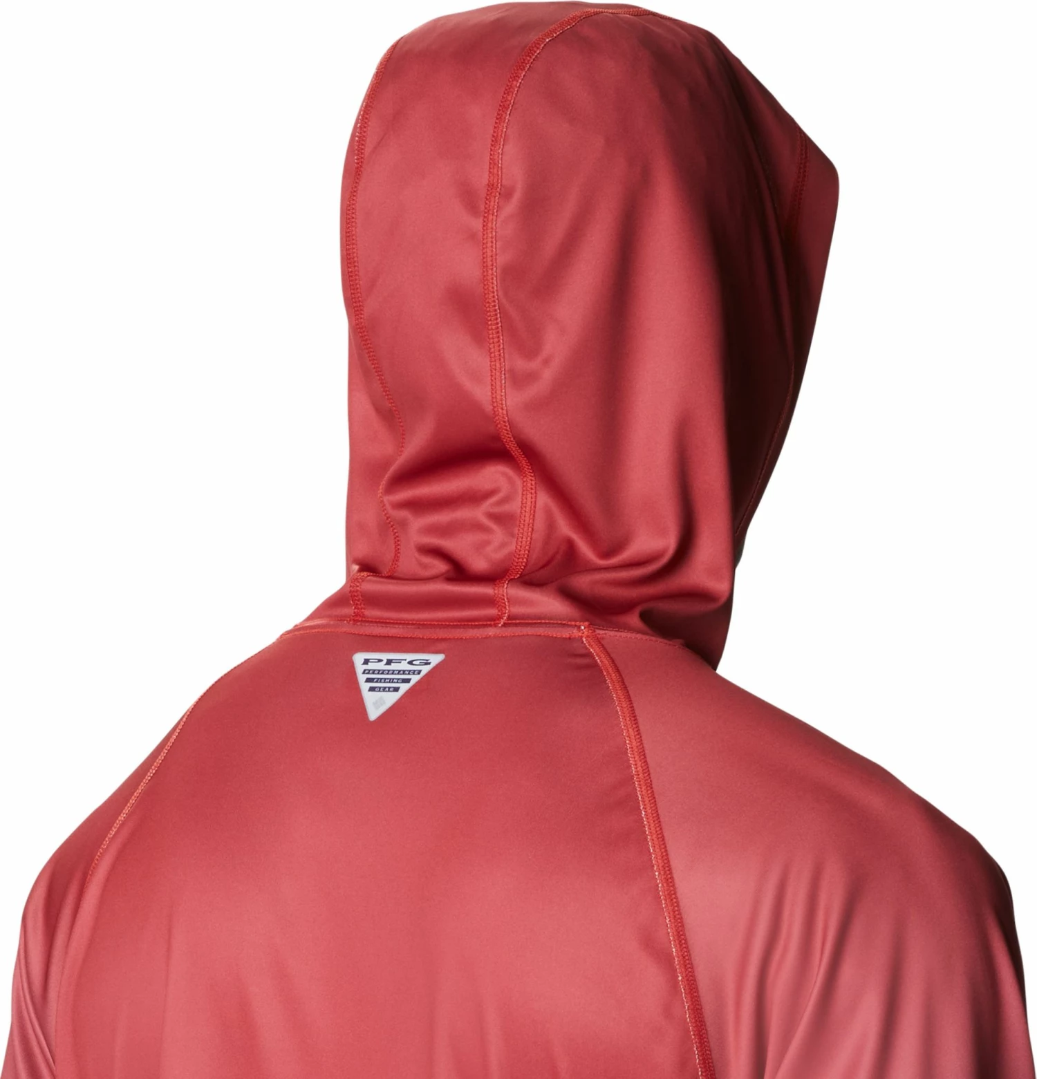 Buy β Columbia Men's Ohio State Buckeyes Scarlet PFG Super Terminal Tackle Long Sleeve Hooded T-Shirt π - Image 4