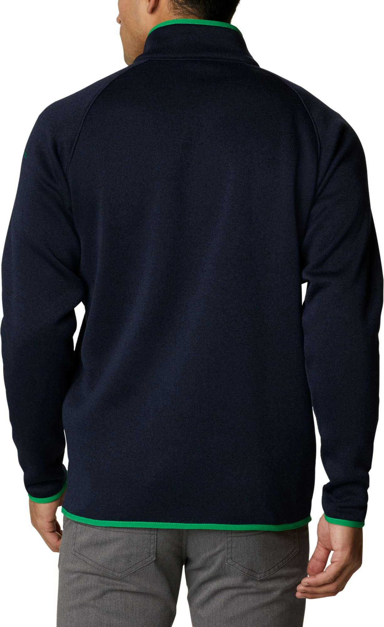 Promo βοΈ Columbia Men's Notre Dame Fighting Irish Navy CLG Canyon Point™ Sweater Fleece 1/2 Zip β¨ - Image 2