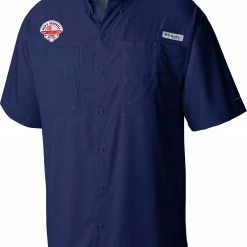 Best reviews of 🥰 Columbia Men's Ole Miss Rebels 2022 NCAA ⚾ Baseball Men's College World Series Champions Tamiami Button Down 👕 Shirt 🎉