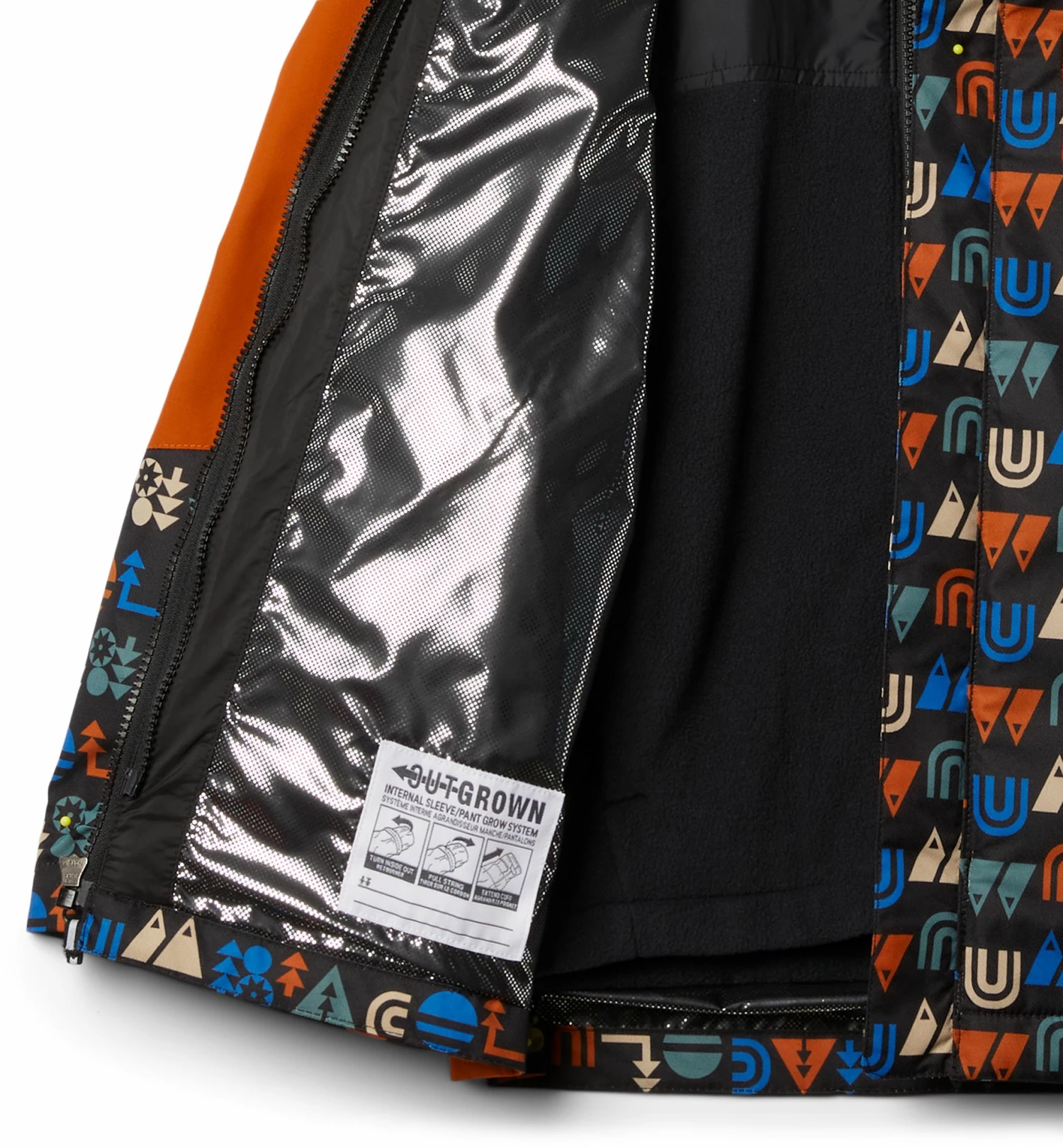 Best Sale β¨ Columbia Boys' Bugaboo Interchange Jacket Black Geo Print π - Image 3