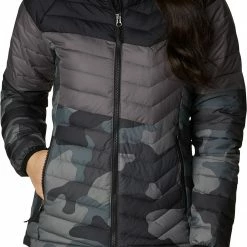 Brand new 😀 Columbia 👩 Women's Powder Lite Blocked Jacket Brt Grnm/bld Orng/mlbc ✨