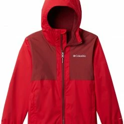 Top 10 💯 Columbia Boys' Rainy Trails Lined Jacket Mountain Red 🥰