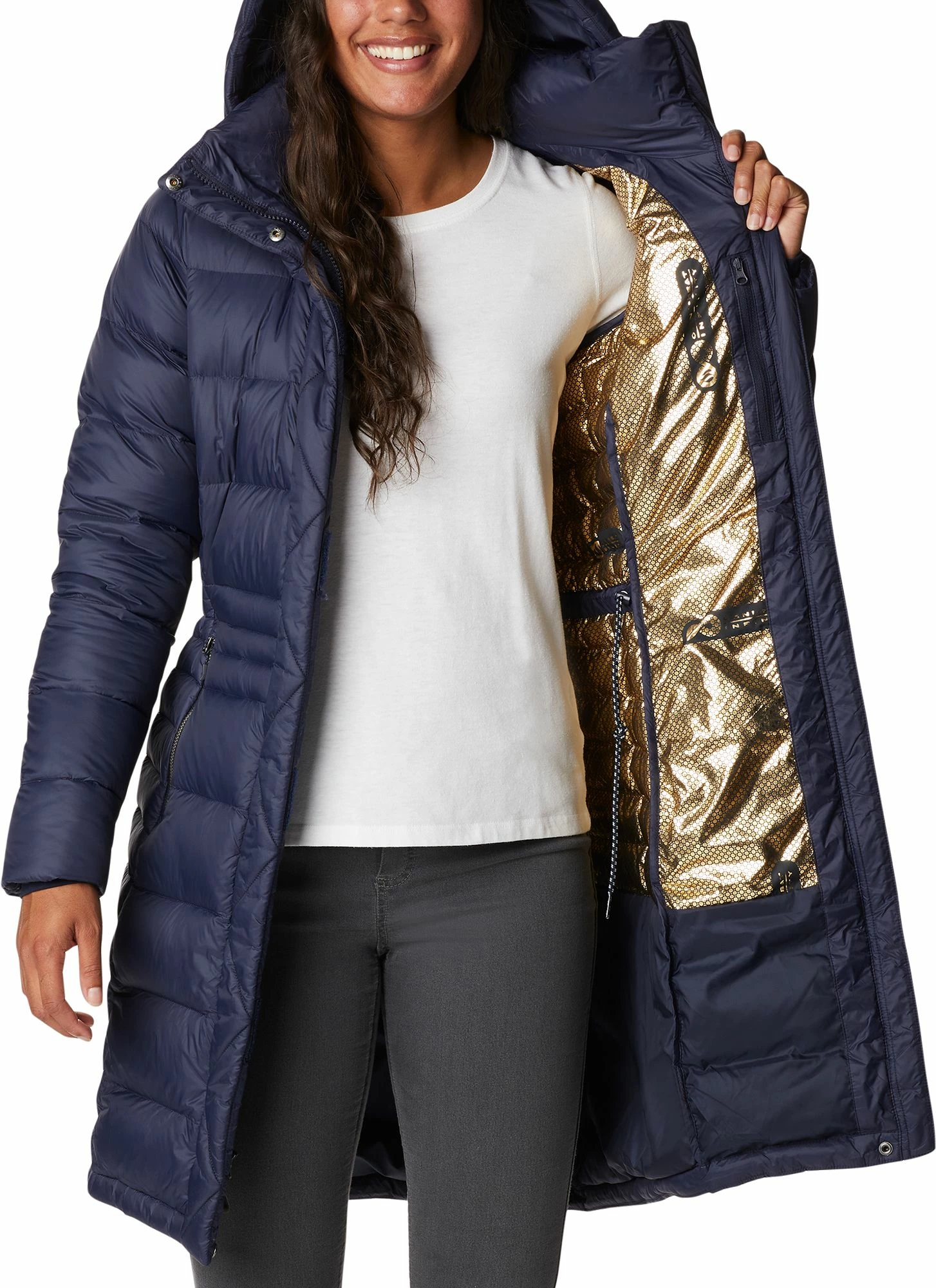 Cheap 𧨠Columbia π© Women's Hexbreaker Elite Down Jacket Dark Nocturnal π - Image 5